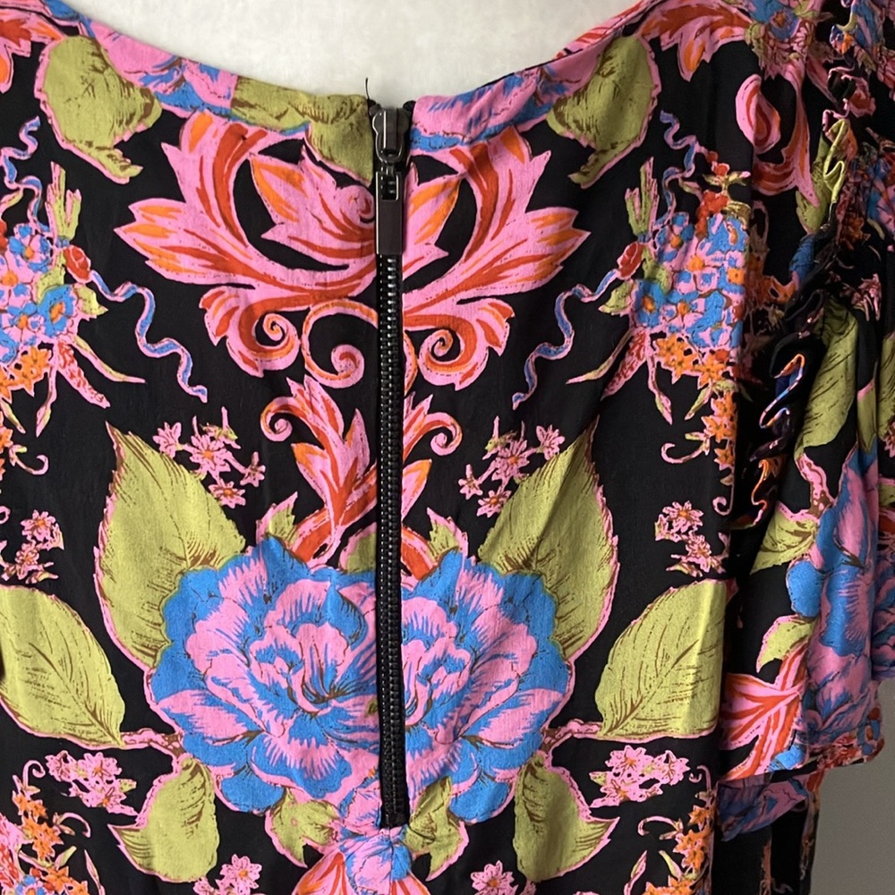 Free People floral babydoll loose dress with pockets S EUC - Picture 8 of 12